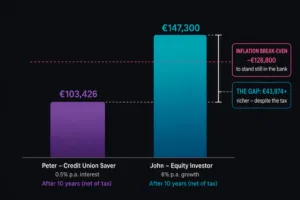The €100,000 Question: Cash vs Equities Over Ten Years